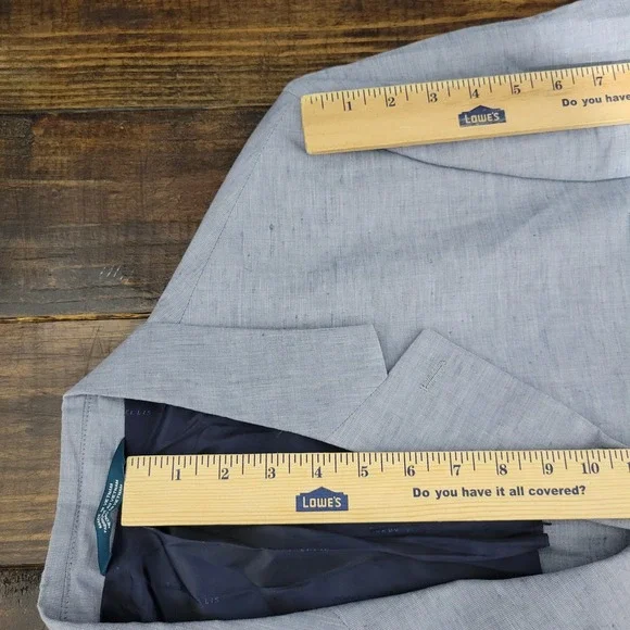 Perry Ellis Men's Sport Coat Blazer Two Button Light Blue Linen Blend‎ 50L